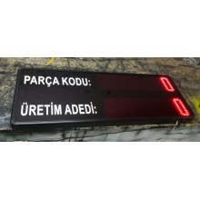 45x120 CM LED HEDEF ÜRETİM PANOSU